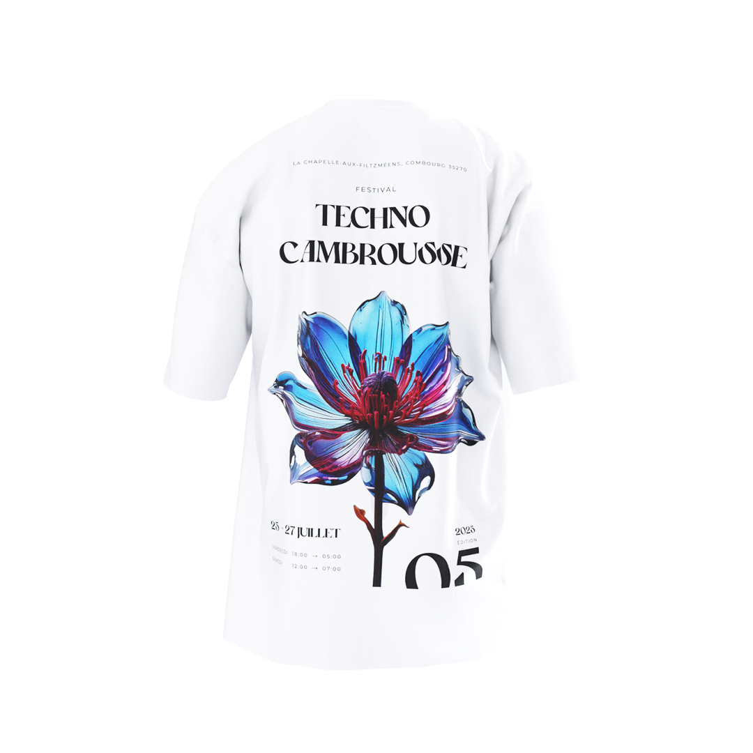 Tee blanc - Floral Print (précommande)